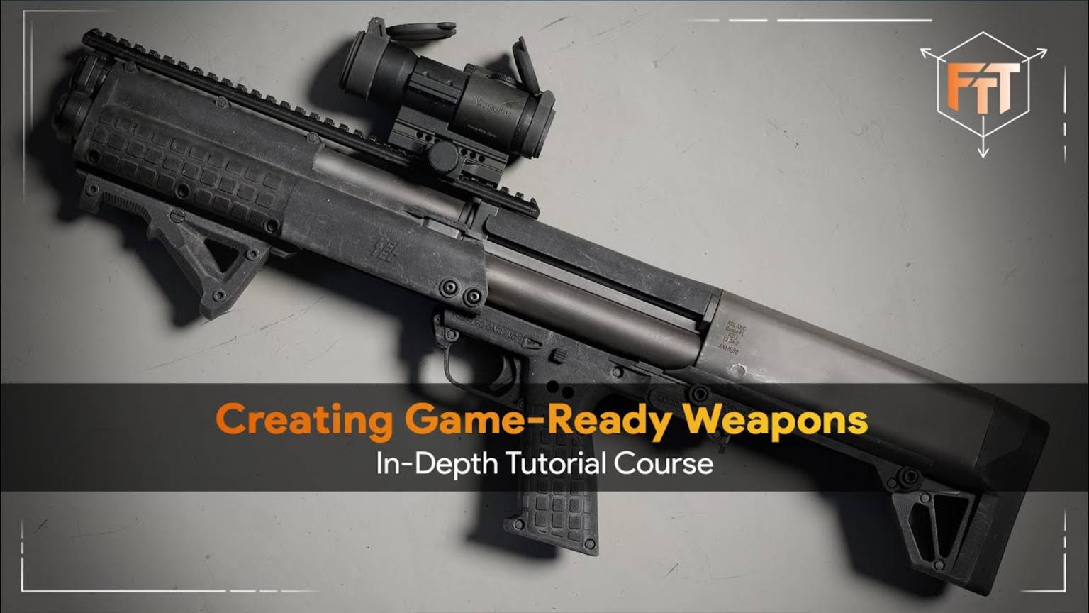 [FastTrack Tutorials] Creating Game-Ready Weapons Using Blender & Substance Painter  [ENG — RUS]