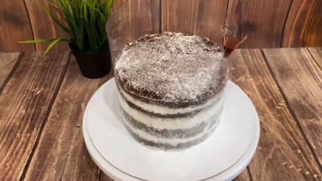 Летний тортик с клубникой.