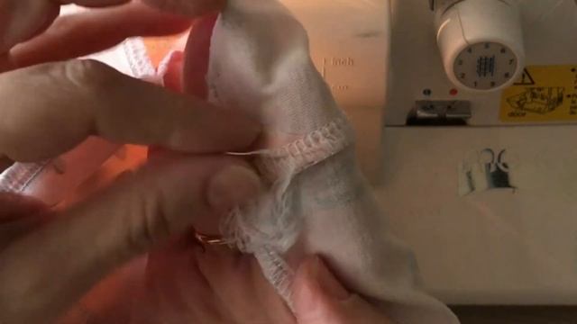 Обрабатываю пояс под резинку-продежку только так и вещь служит годами | Belt under the elastic band