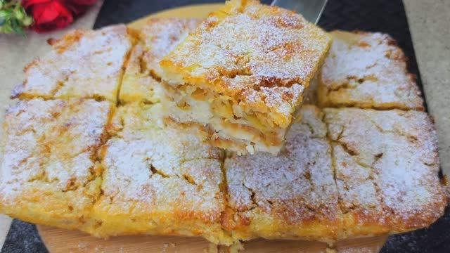 Пирог с ЯБЛОКОМ и МАНКОЙ❗🔥 Пальчики оближешь❗🔥