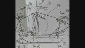 -Парусник Пинта из бумаги своими руками.