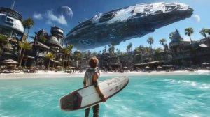 Embarkment Relaxing Sci Fi Ambient Music ☀️🎧 for a Hopepunk Summer Voyage (3Hz Binaural Beats)