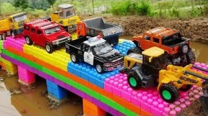 Строим мосты из конструкторов и автомобильных игрушек