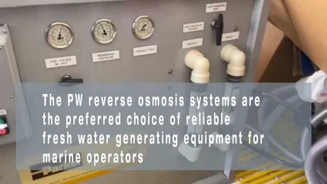 Система обратного осмоса в водонагревателе | Коммерческая серия Marine Pure Water | Parker Hannifin