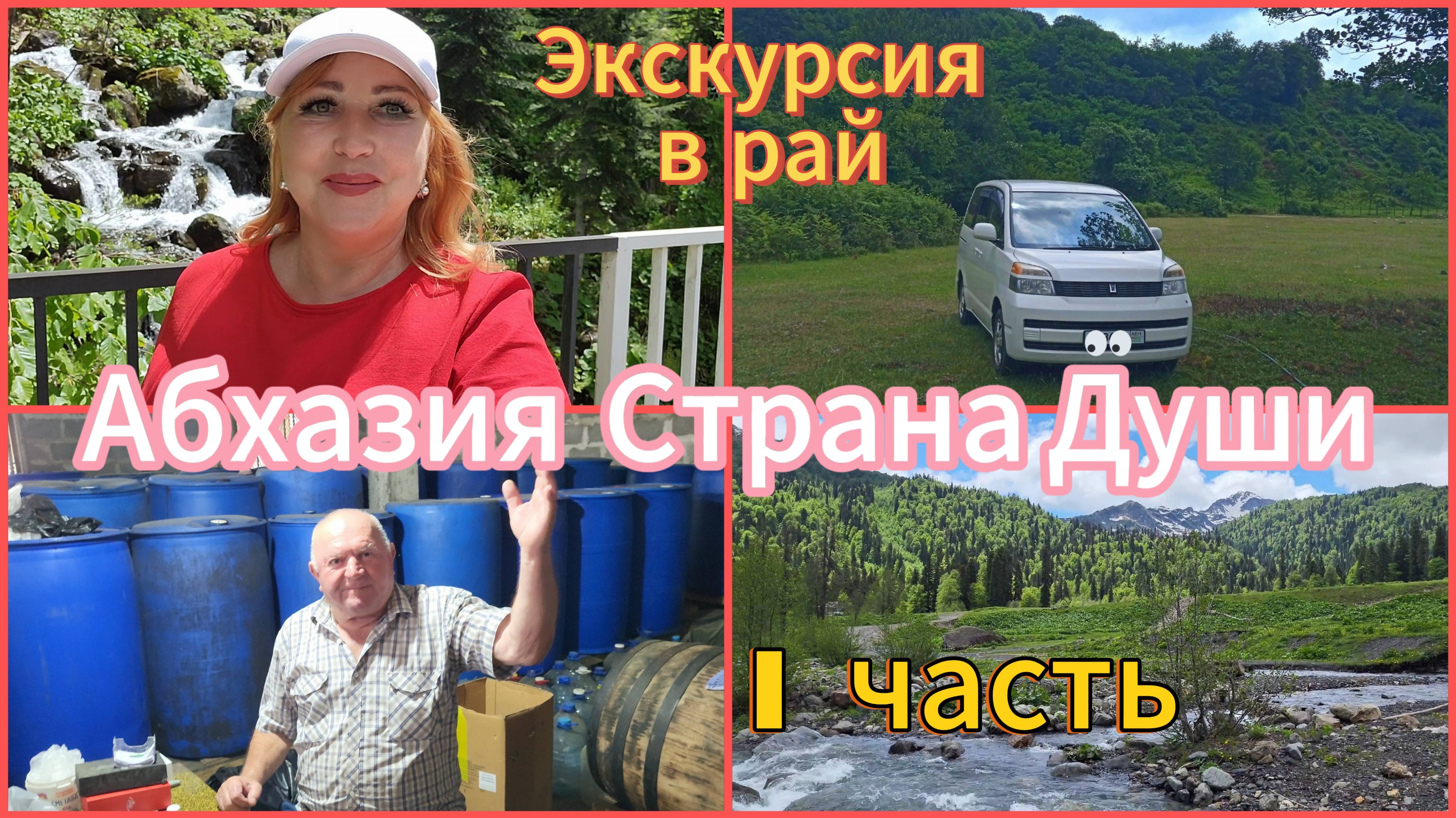 АБХАЗИЯ 2025🌴За детками к дяде Толе☺️ Наш водитель самый лучший💥 На минивэне к Альпийским лугам 🌱