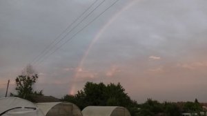 Очень большая радуга вечером 25 июня 2025 года