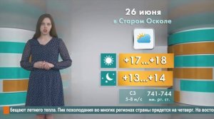 Погода в Старом Осколе на 26 июня