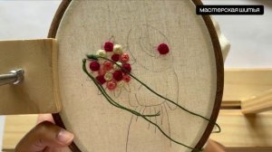 nitki igolki вышиваем девушку с цветами