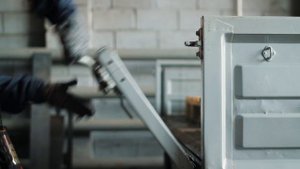 Производственный цех Автодок с примером отгрузки партии монтажных корзин