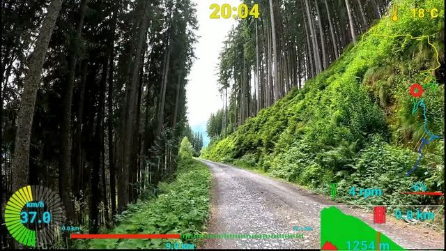 Видео для велотренажёра - Cycling Workout Schmittenhöhe Austria Alps