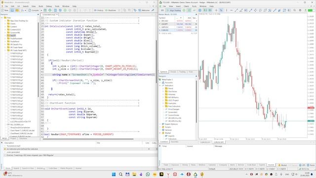 Разработка индикатора для скриншотов в MetaTrader