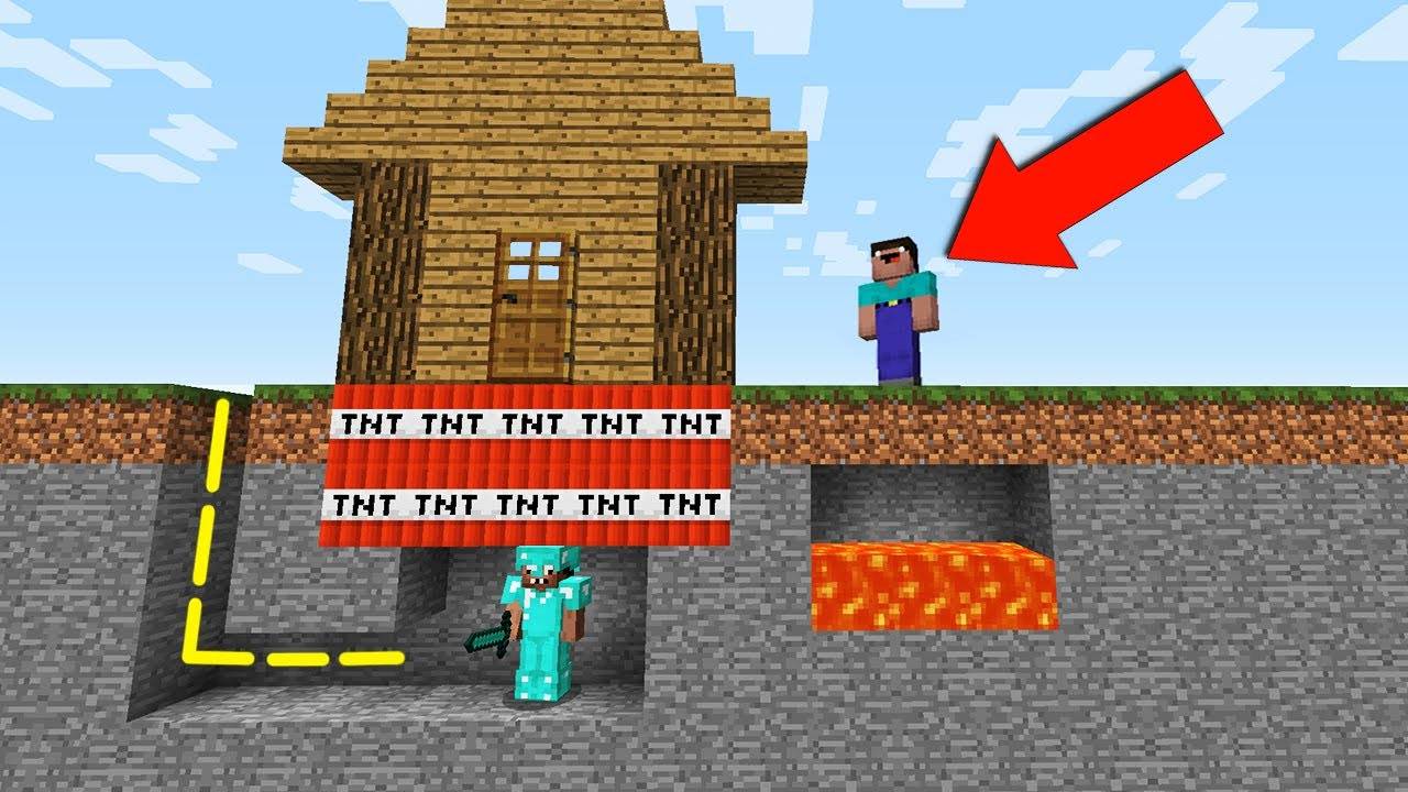 ДОМ ЛОВУШКА 100% ЗАЩИТА ОТ НУБА В МАЙНКРАФТ ! НУБ ПРОТИВ ПРО В MINECRAFT ! ТРОЛЛИНГ НУБИК В МАЙН