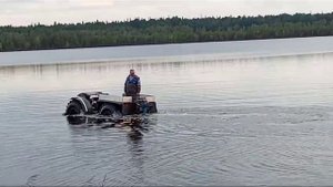 испытвоем каракат на воде под мотором