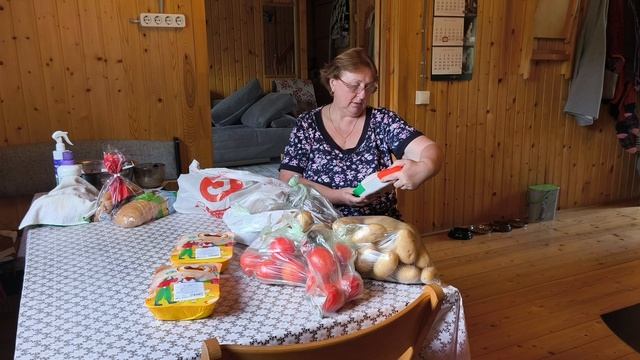 Продукты с доставкой на дачу.Распаковка.