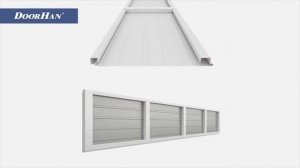 Секционные ворота из однослойных панелей