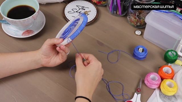 nitki igolki вышиваем отпечаток пальца