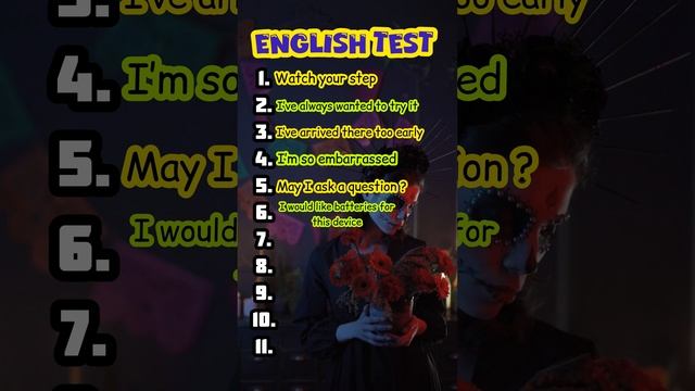 Тест на знание Английского языка/ English test