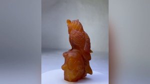 Резьба по камню. Сова из сердолика.