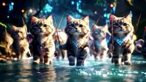 Коты вылетают на рыбалку