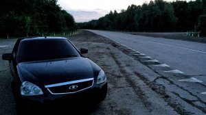 гоняем на приоре по москве