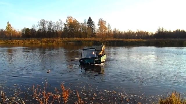 Плавание  гусеничного  вездехода
