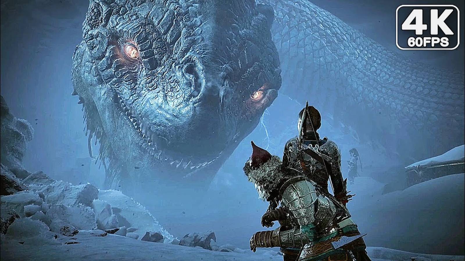 GOD OF WAR RAGNAROK Мировой Змей Ёрмунганд Катсцена
