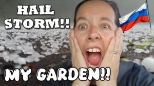Канадская семья в НН.. We got our first Hail Storm in Russia!!