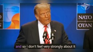 Пресс-конференция Дональда Трампа после саммита НАТО