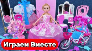 АСМР игры в куклы БАРБИ ! Игрушки из мультика БАРБИ ! Кукольный домик БАРБИ ! Видео для детей