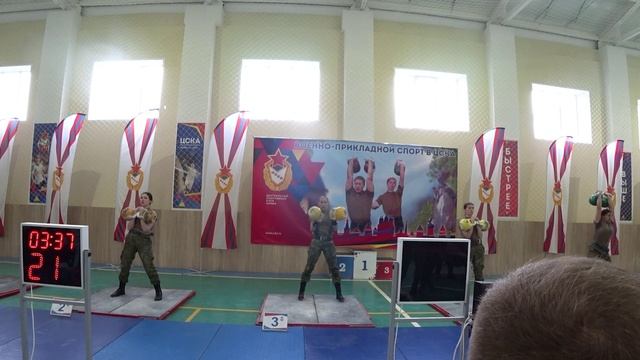 Длинный цикл 7 минут Чемпионат ВС РФ по гиревому спорту Евдокимова Карпова Ныныч Щекина