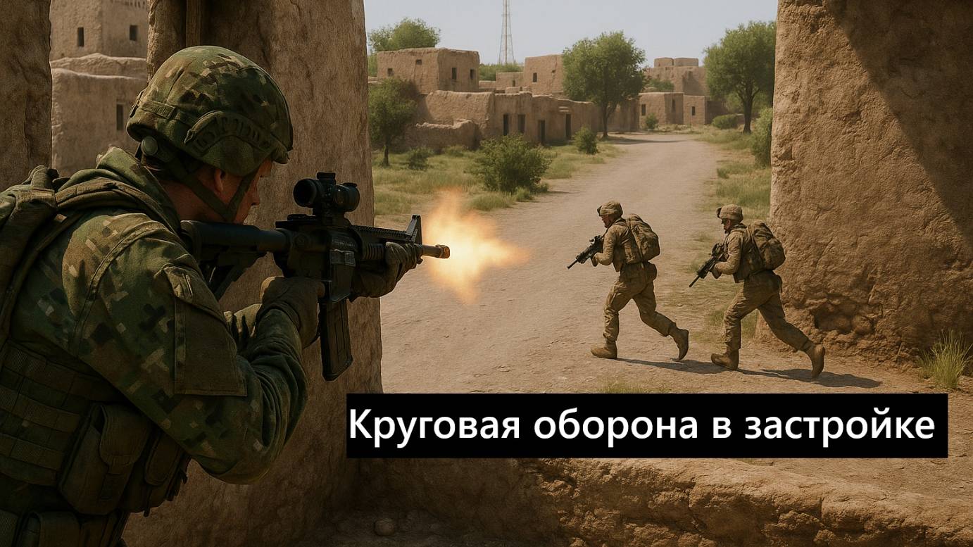 Круговая оборона в застройке | Серьёзные игры на Тушино ARMA 3 | Миссия Электронный след