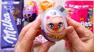 АСМР. РАСКЛАДЫВАЮ СЛАДОСТИ. РАСПАКОВКА ШОКОЛАДНЫХ ЯИЦ.ШЕЛЕСТ УПАКОВКИ.