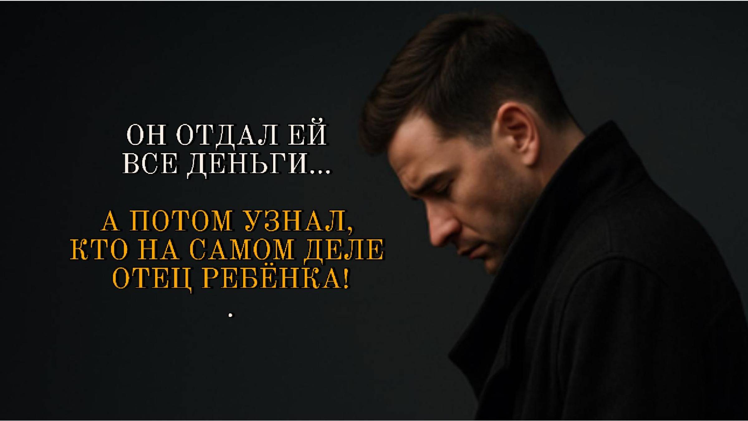 ИСТОРИИ ИЗ ЖИЗНИ: ОН ОТДАЛ ЕЙ ВСЕ ДЕНЬГИ… А ПОТОМ УЗНАЛ, КТО НА САМОМ ДЕЛЕ ОТЕЦ РЕБЁНКА!