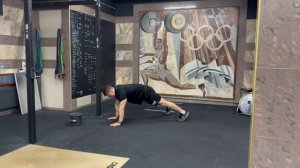 Отжимания собака мордой вниз+поочередное касание стоп|Push-up to Down Dog+Alternate Toes Taps