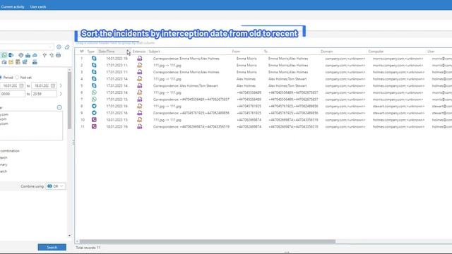 Monitoring of negative comments about the company management