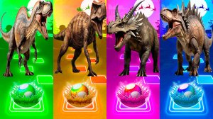 Динозавры - Мультики про Динозавров | МУЛЬТФИЛЬМЫ ДИНОЗАВРЫ в Tiles Hop 95 серия