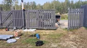 Ворота откатные "Штакетник Рядный " - подключение  привода открывания ворот!