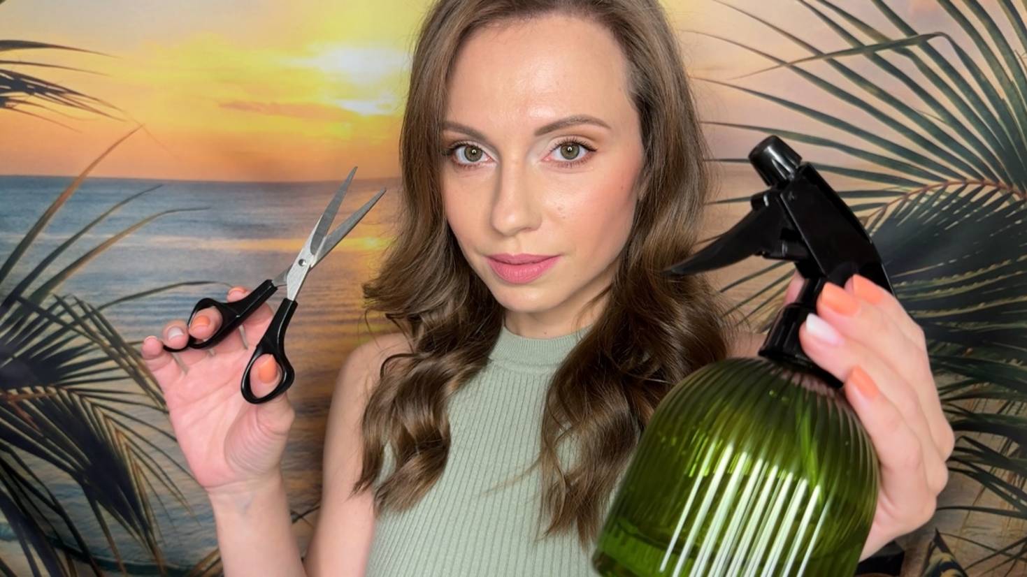 АСМР Летняя Парикмахерская На Берегу Моря • Стрижка • Уход • ASMR Hairdresser