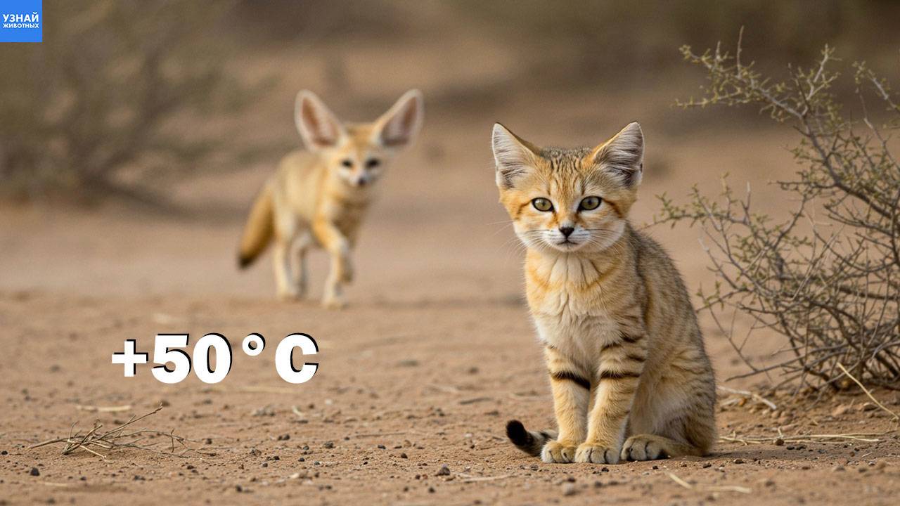 Барханный Кот, Лиса Фенек и Гадюка: Как выжить при +50°C в пустыне?