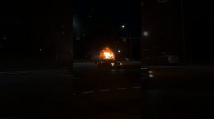 В Петербурге подожгли «ГАЗель» на Кушелевской дороге