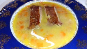 Гороховый с ребрышками, сегодня на обед.
