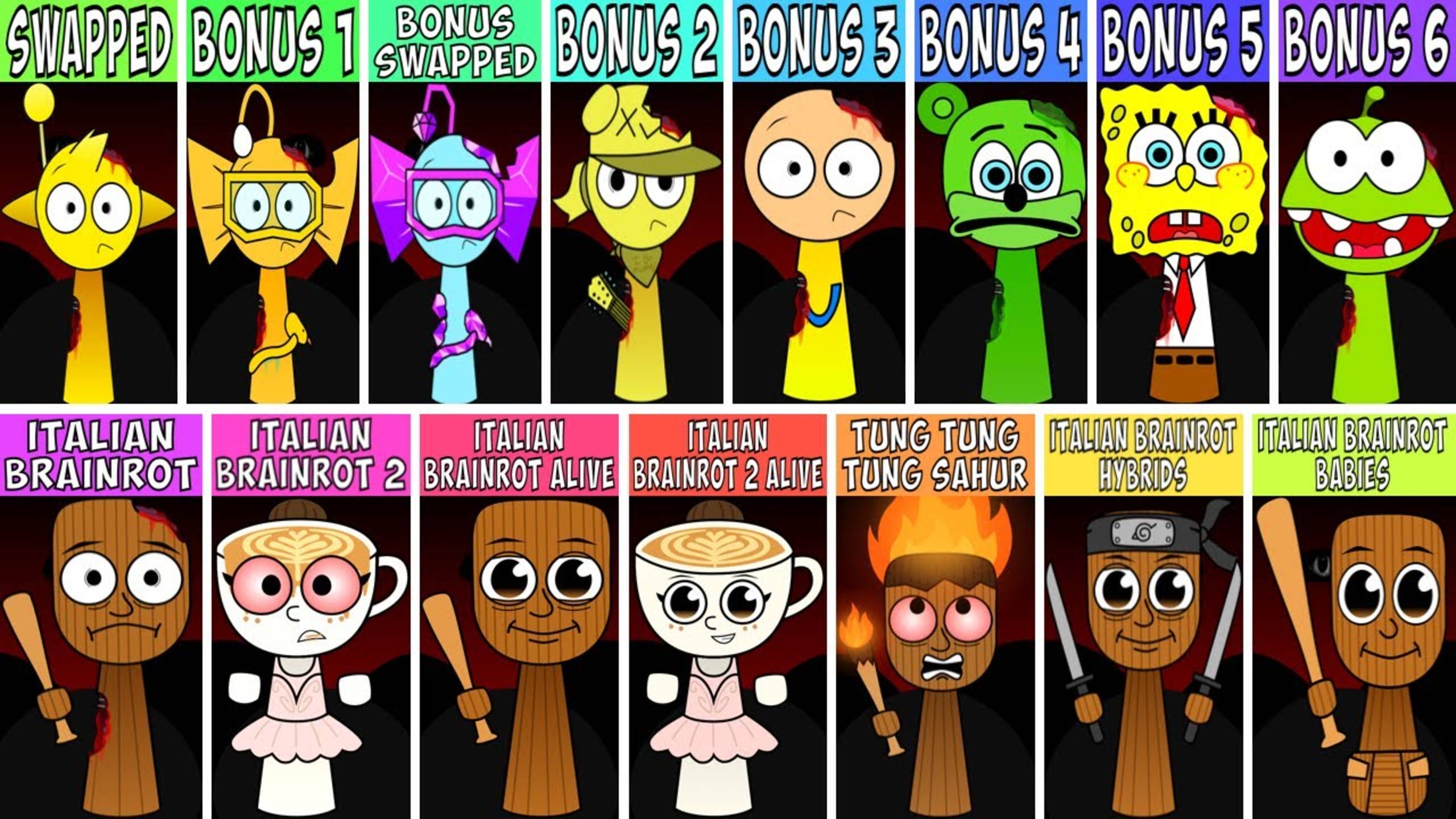  EVERY OC  BONUS Characters From SWAPPED  Полный трэш-обзор!
sprunki swapped ocbonus