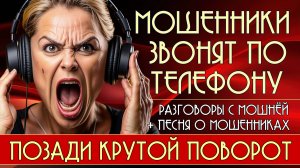 Мошенники звонят по телефону. Разговоры с мошнёй + новая песня "Позади крутой поворот".