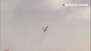 В Кривом Роге сильный ветер снова сорвал украинский флаг