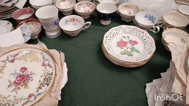Обзор роскошных чайных трио. Винтаж и антиквариат с барахолок Европы смотреть онлайн