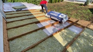 Утепление кровли террасы каменной ватой