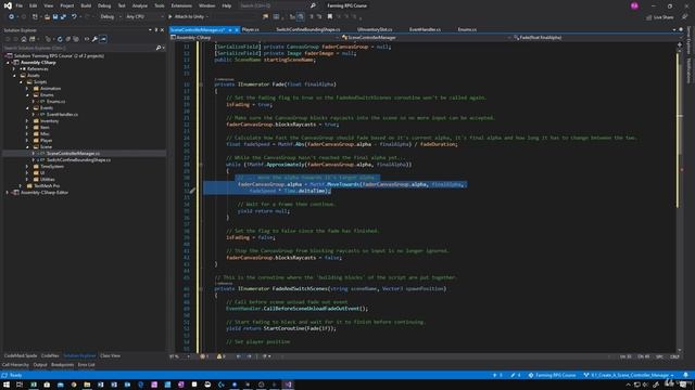 36 - Create A Scene Controller Manager - Unity 2D Game Developer Course Farming Rpg