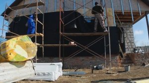 Приступили к монтажу сайдинга с ИВАНЫЧЕМ.
