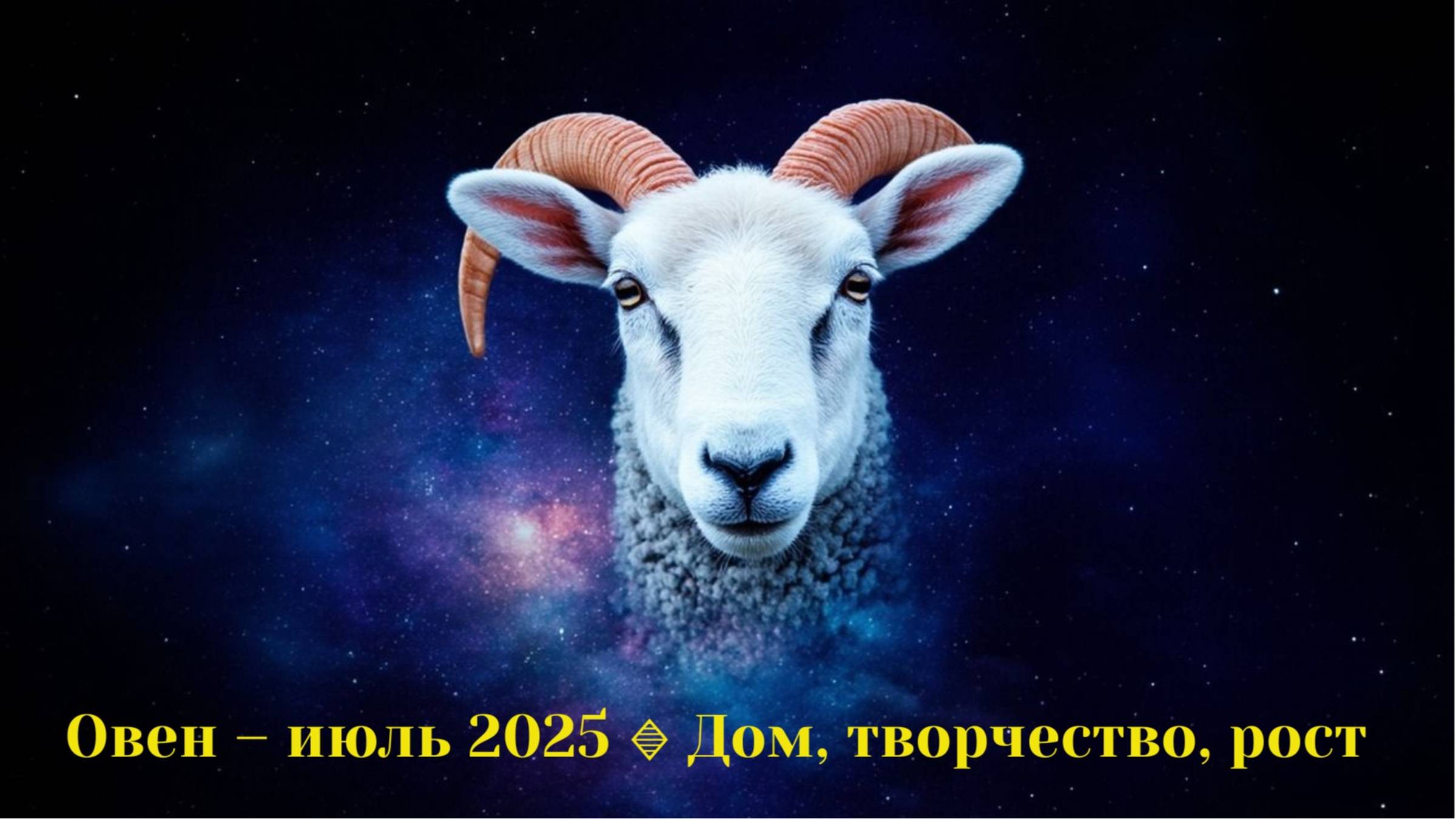 Овен – июль 2025 🔹 Дом, творчество, рост