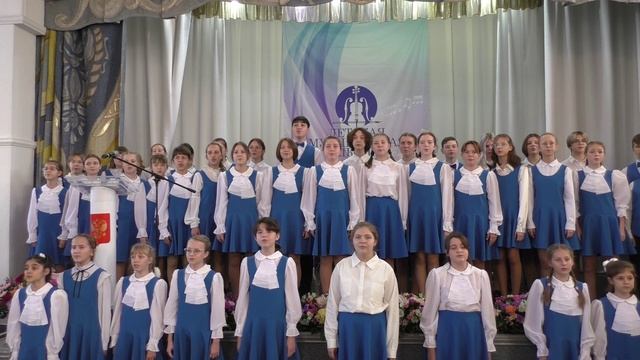 Сводный хор ДМШ №12 (г. Ленинск-Кузнецкий) - Спасибо, музыка, тебе! (автор Дмитрий Соболев)